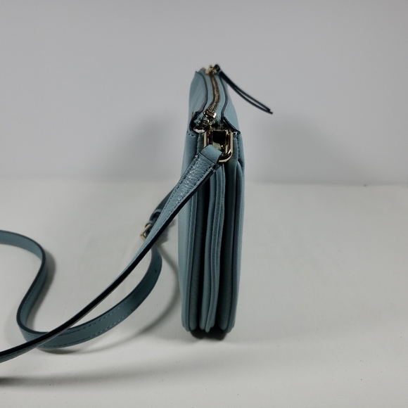 Kate Spade Leather Crossbody Purse - Robin Egg Blue - Picture 2 of 7